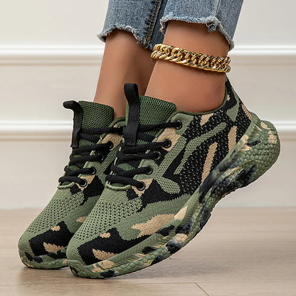 Camouflage Shoes Four Seasons New Mesh Breathable Sports Shoes Youth Students Casual Shoes Outdoor