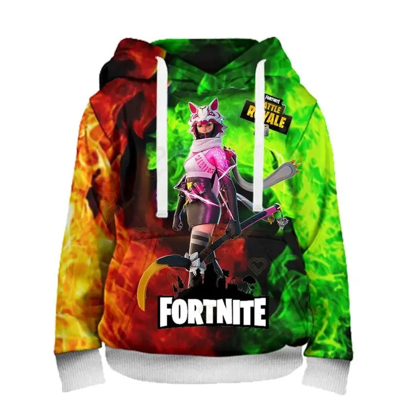 Ανδρικό φούτερ με κουκούλα Fortnite, μοντέρνα μπλούζα με 3D εκτύπωση, φούτερ με κουκούλα Battle Game για αγόρια και κορίτσια, χιπ χοπ, ανδρικό casual πανωφόρι