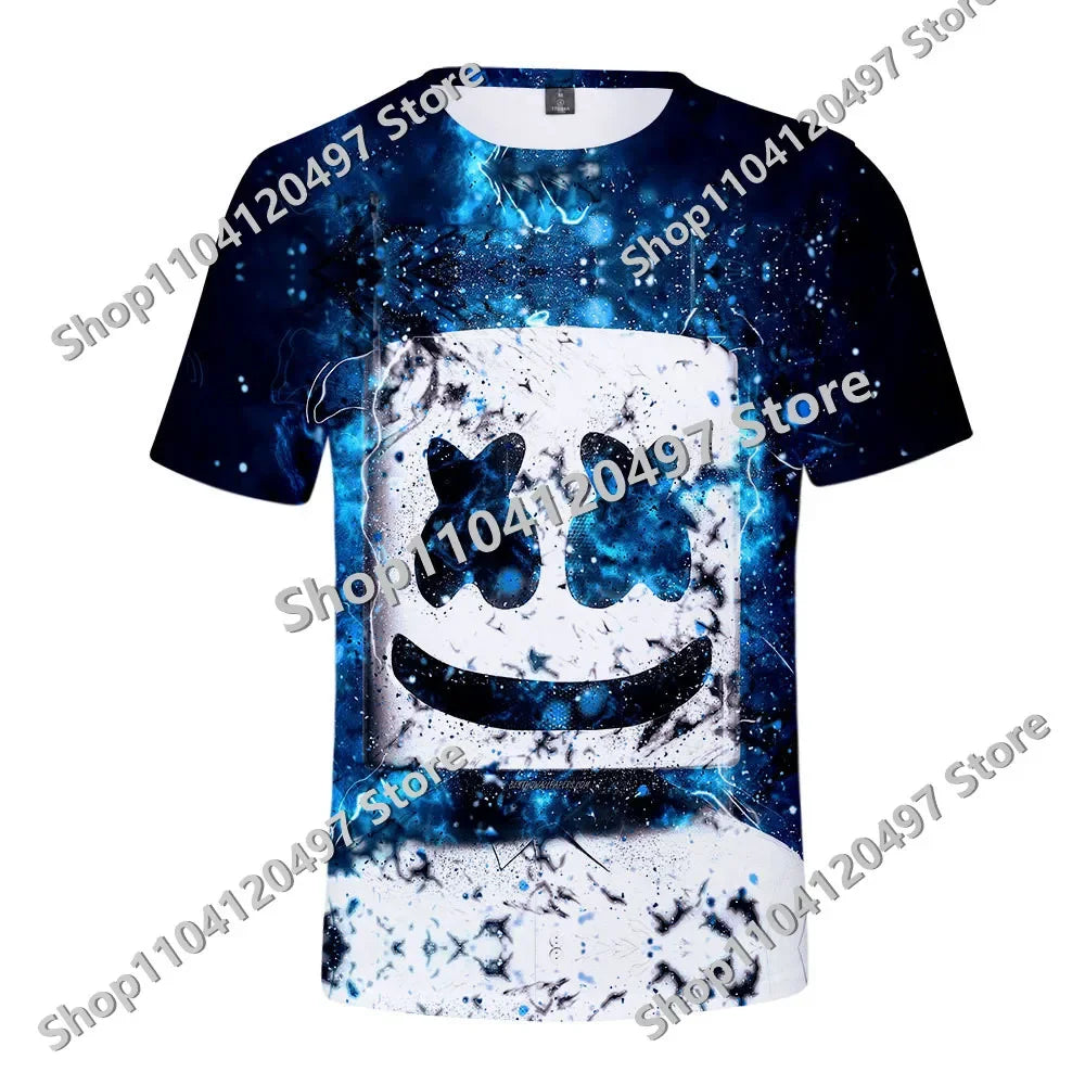 Japanese Anime Fortnite Summer T-shirt for Men Women Battle Royale Short-Sleeved Casual Comfortable Loose Harajuku Streetwear