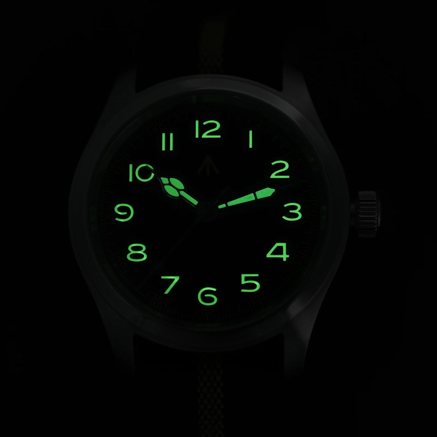 Militado ML08 Vintage Black Watch VH31 Sweep Quartz Wristwatch Ar Sapphire Crystal Luminous C3 BGW9 100 Waterproof Watches Man