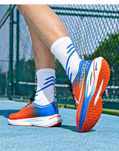 Męskie buty do biegania na co dzień, maratonowe, sportowe, z wkładką z włókna węglowego, oddychające, lekkie, damskie, wygodne, sportowe, antypoślizgowe trampki