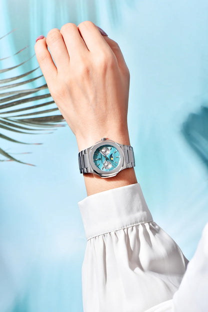 2025 New PAGANI DESIGN Women's Watch Automatic Date Luxury Quartz Watch Japan Epson VX3HA Watch Stainless Steel Waterproof Clock