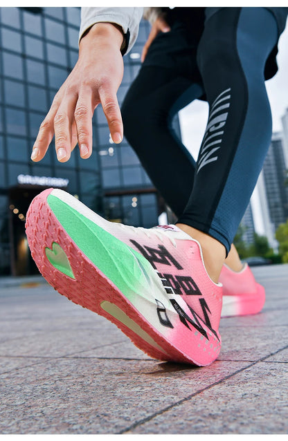Running Shoe Men Sports Carbon Board Speciality Breathable Lightweight Women's Comfortable Athletic Nonskid Sneakers﻿ Marathon