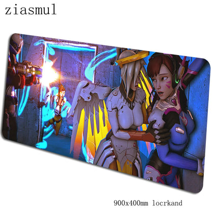 Tapete de rato Overwatch 90x40cm, tapete de rato gaming aesthetic, tapete de rato gamer personalizado elegante para teclado e PC