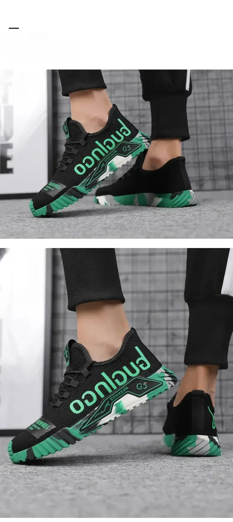 Gym New Vulcanized Lace-up Walking Sneakers Comfortable Wear-resistant Casual Shoes Walking Summer Mesh Flats Fashion Breathable