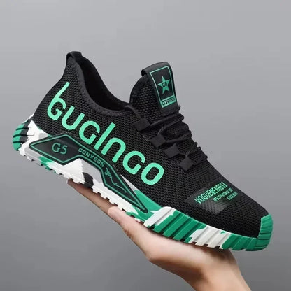 Gym New Vulcanized Lace-up Walking Sneakers Comfortable Wear-resistant Casual Shoes Walking Summer Mesh Flats Fashion Breathable