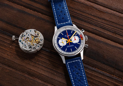 Sugess Chronograph Watch for Man ST19 Swanneck Movement Mechanical Wristwatches Sapphire Crystal Pilot Military Racing Clock New