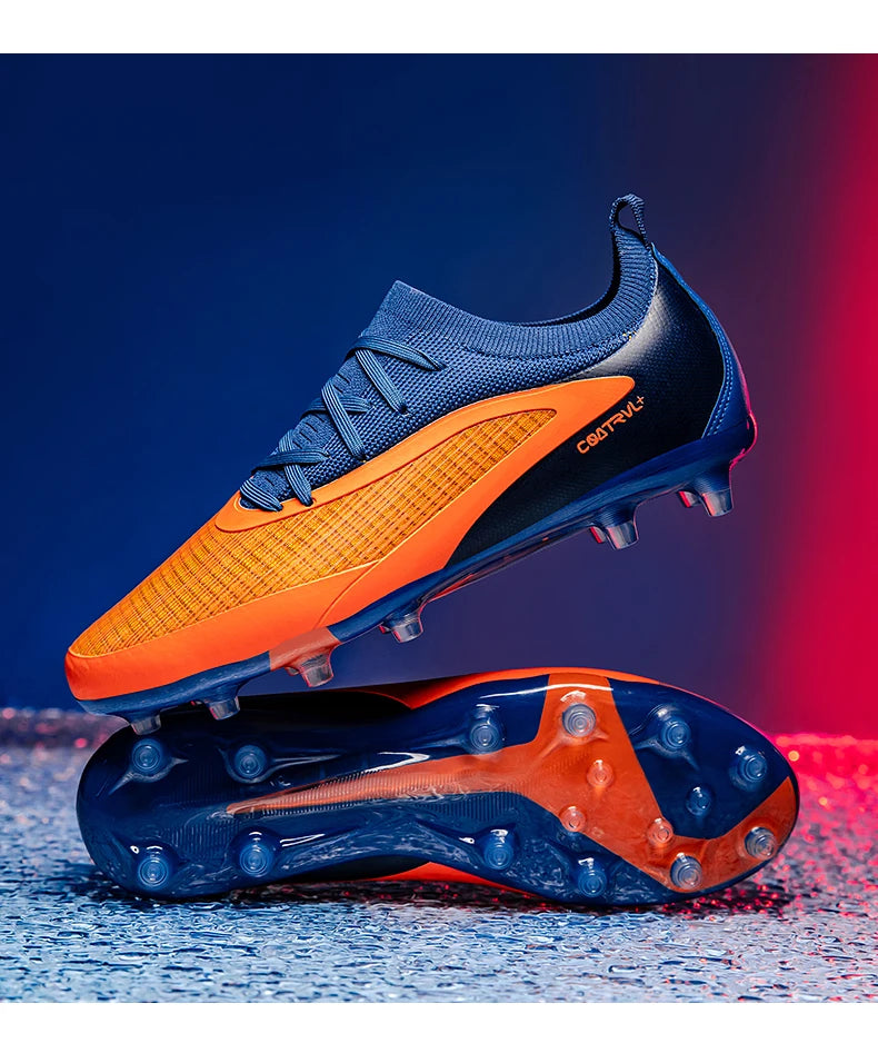 New Men Football Boots Sport Adult Long Spikes Soccer Shoes Training Outdoor Cleats Breathable Non Slip Boys Match Comfortable