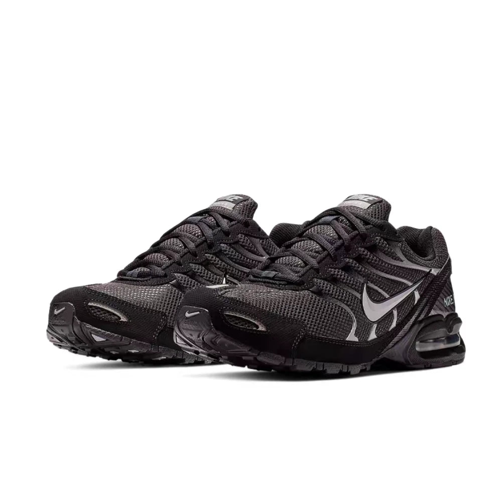Nike Air Max Torch 4 Men's Casual Runners – Black/Silver, Lace Closure, Plush Midsole, Breathable Upper 343846-002