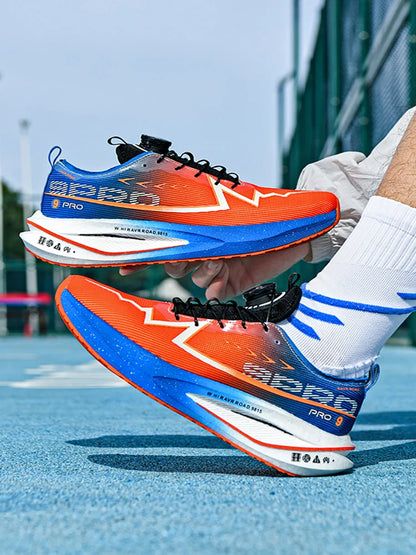 Męskie buty do biegania na co dzień, maratonowe, sportowe, z wkładką z włókna węglowego, oddychające, lekkie, damskie, wygodne, sportowe, antypoślizgowe trampki