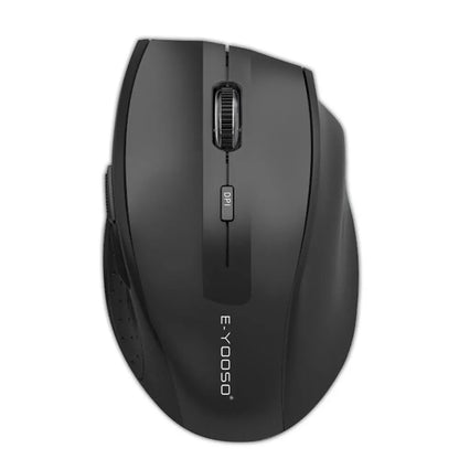 E-YOOSO E-1010 Wireless Gaming Mouse 2.4G USB Optical Mouse, 2400 DPI Ergonomic Wireless Gaming Mouse for Laptop, PC & Office