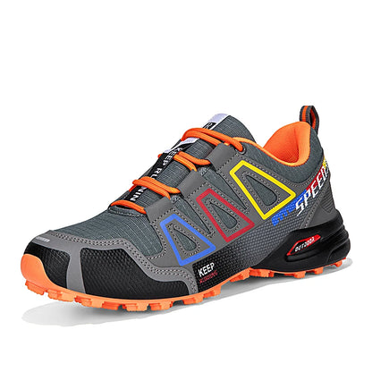Men Cycling Shoes Outdoor Mountain Cross-Country Cycling Shoes Men Non-Slip Wear-Resistant Cycling Training Shoes Hiking Shoes
