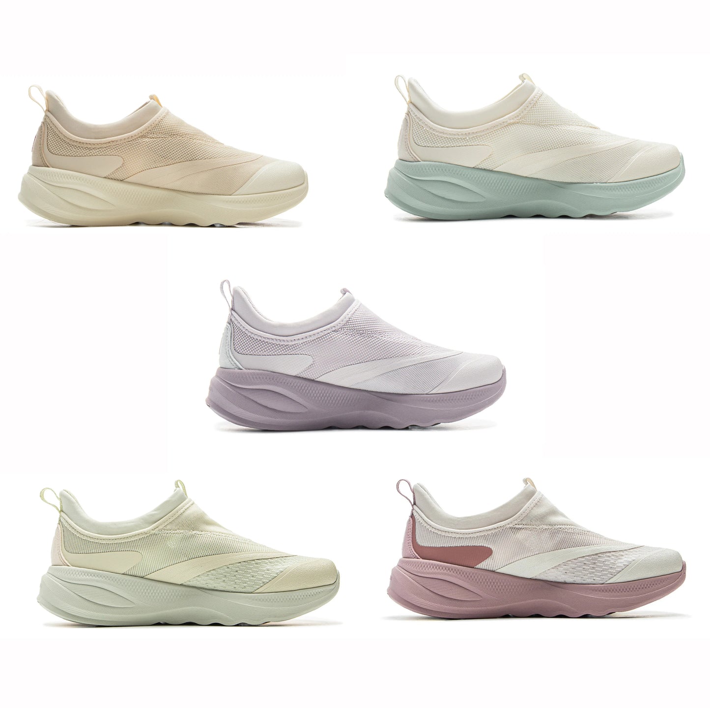 Li-Ning Women's SOFT GO 2 Slip-on Casual Walking Shoes COMFOAM Breathable Flexible LiNing Comfortable Sports Sneakers AGLV006