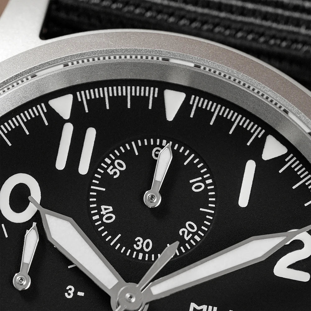 Militado ML1868KF Quartz Watch VK67 Chronograph Movement Military 3 Dial Vintage Watch 100m Waterproof Sapphire Crystal Watches