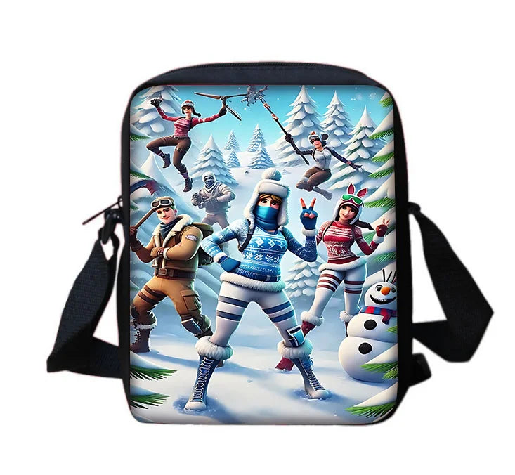 Hot Game Shooting Fortnites Child School Backpack With Shoulder Bag Pencil Bags School Bags for Boys Girls Best Gift