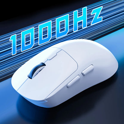 Rato Gaming Bluetooth Recarregável Gamer Paw3395 Leve, Ergonómico e Sem Fios para Esports