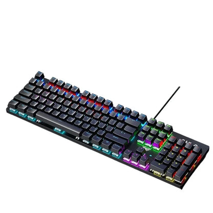 Wired Mechanical keyboard Gamer USB Keyboards gaming Backlit Musical 100% Computer 104 keys keyboard Ergonomic PC keyboard