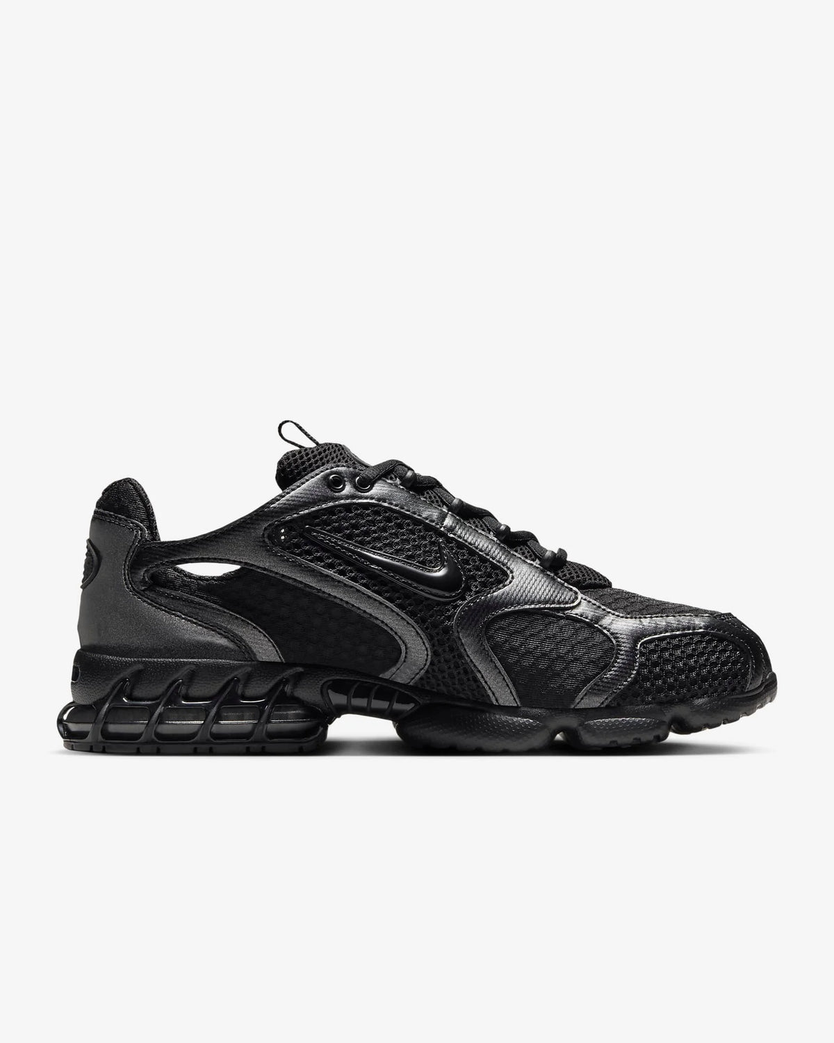 Nike Air Zoom Spiridon Cage 2 Zapatillas casual unisex de caña baja, resistentes, grises y rojas, calzado lifestyle deportivo CJ1288-600
