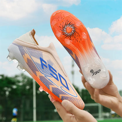 Mens Outdoor Soccer Shoes Professional Football Shoes TF/FG Football Field Boots Comfortable Non-Slip Training Sneakers 35-45