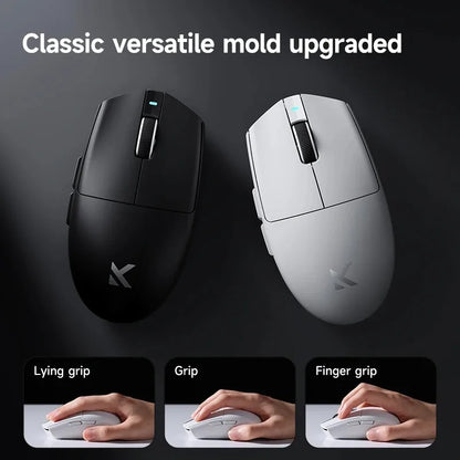 Rato sem fios eSports MCHOSE G3 V2 Pro leve, três modos, Bluetooth, PAW3395 de alto desempenho, 800mAh, gaming e escritório, 59g