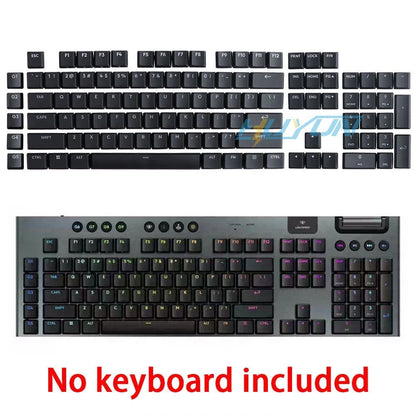 Tecla texturada antiderrapante transparente retroiluminada G915 913 TKL G815 G813, compatível com teclado mecânico Logitech