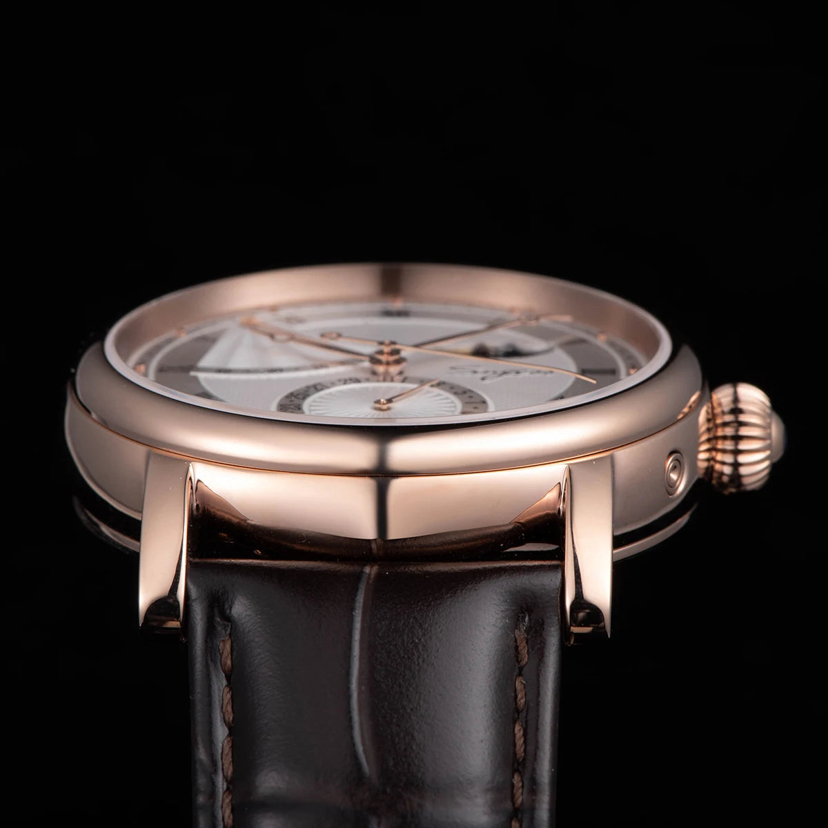 Sugess Moonphase Men's Watch Automatic Mechanical Watches for Tianjin Movement Sapphire Glass Water Resistant Wristwatches New