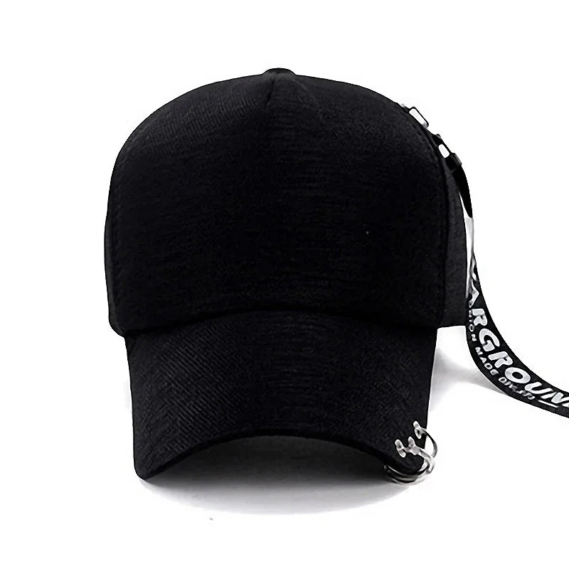 Metalen gepersonaliseerde baseballpet met klassiek randontwerp, lichtgewicht en ademend! Keuze uit vier kleuren