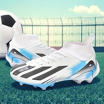 New Men Soccer Shoes Adult Non-Slip Football Boots Cleats Boys Ultralight Sport Sport Outdoor Comfortable Training Match Grass