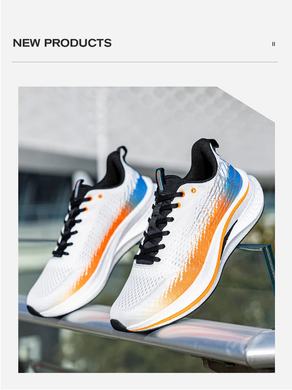 Baasploa Men Jogging Sports Shoes Carbon Plate Professional Cushioning Sneakers Male Outdoor Breathable Non Slip Running Shoes