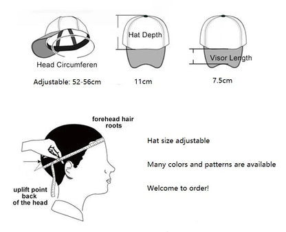 Wojan Teams Mesh Baseball Cap Cute Cartoon Summer Outdoor Sports Sun Hat Fashion Parent-child Activity Breathable Sunbonnet Gift