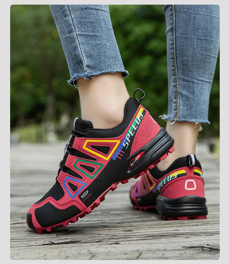 Men's Hiking Shoes Outdoor Sports Shoes Lace-up Hiking Shoes Women's Hiking Sports Shoes Non-slip Hunting Tactical Sports Shoes