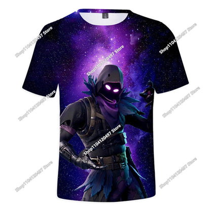 Fortnite T-Shirt Men Shoot Game Battle Hero T-shirt Victory Royale Clothing Young Children T-shirts for Boys Girls Ages 2-14