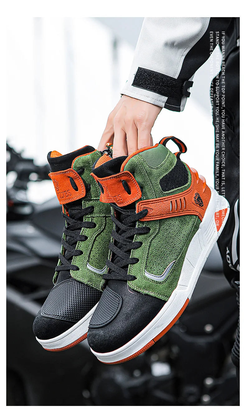 Motorcycle Boots 2026 New Men Women Motorbike Riding Shoes Breathable Biker Boots Motorboats Motorcycle Shoes Bota