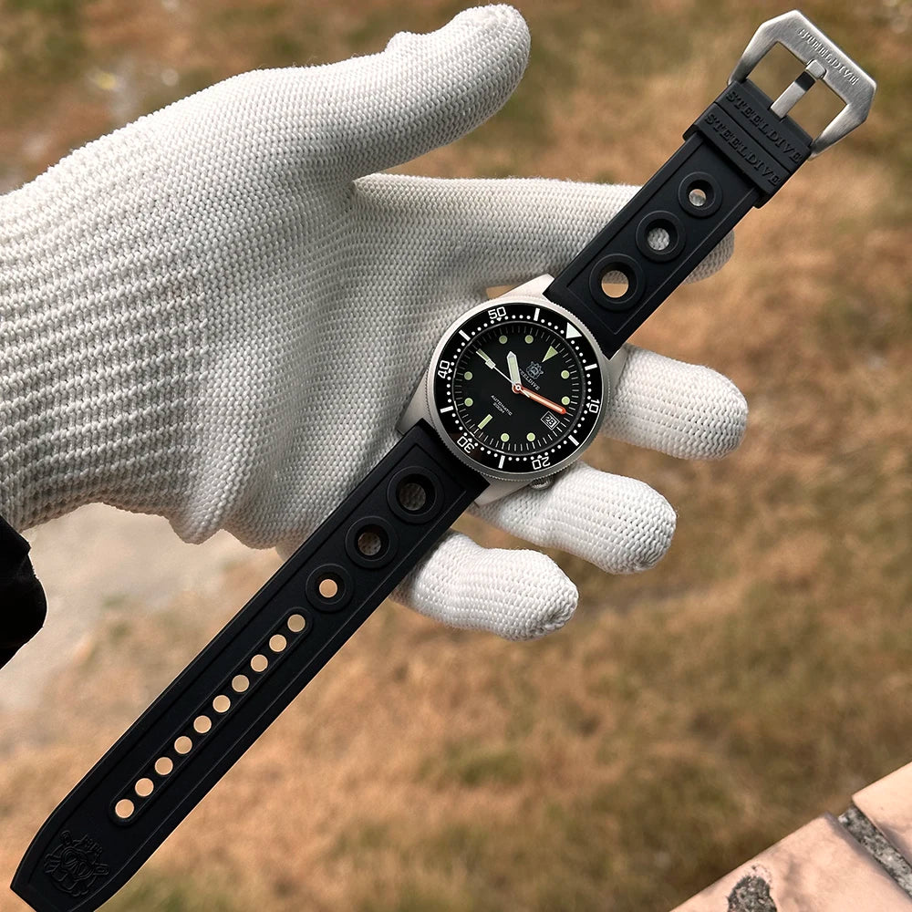 STEELDIVE Official SD1979 High Quality 200M Waterproof 42.5MM NH35 Automatic Ceramic Bezel Sapphire Glass Men Dive Watch Reloj
