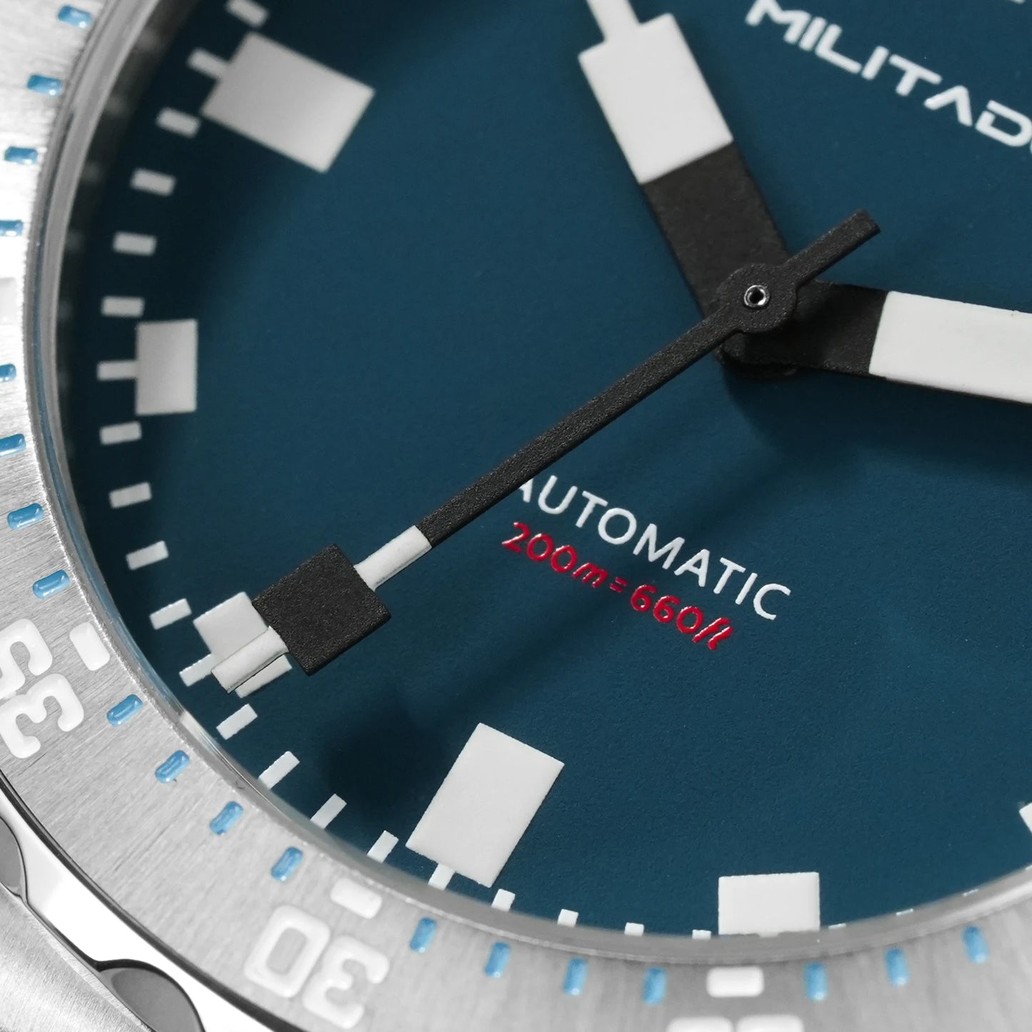 Militado ML20 39mm Men Watch PT5000 Automatic Movement Sapphire Luminova Watches Stainless Steel 200m Waterproof Wristwatch
