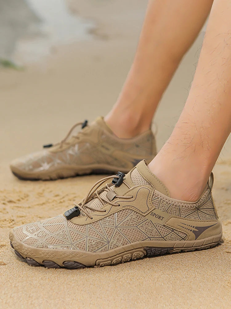Men Wading Shoes Barefoot Quick-Drying Beach Shoes Outdoor Non-Slip Upstream Swimming Diving Shoes Women Water Sports Shoes