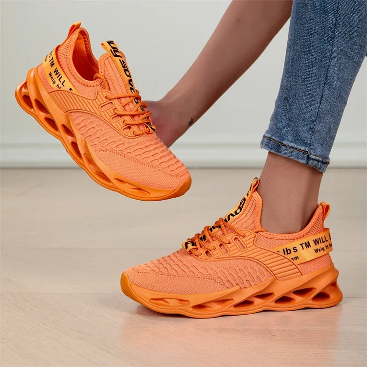 Hot Sale Pink Casual Sneakers Women Men Blade Shoes Big Size 46 Light Breathable Running Shoes Shoes Men Mesh Sports Sneakers
