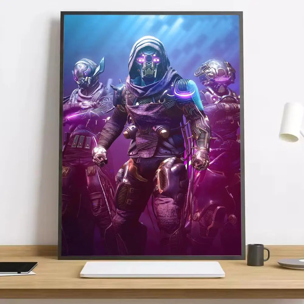 Movie Destiny 2 Painting Calligraphy Canvas Poster: Crease Free Waterproof Durable All Space Wall Decor