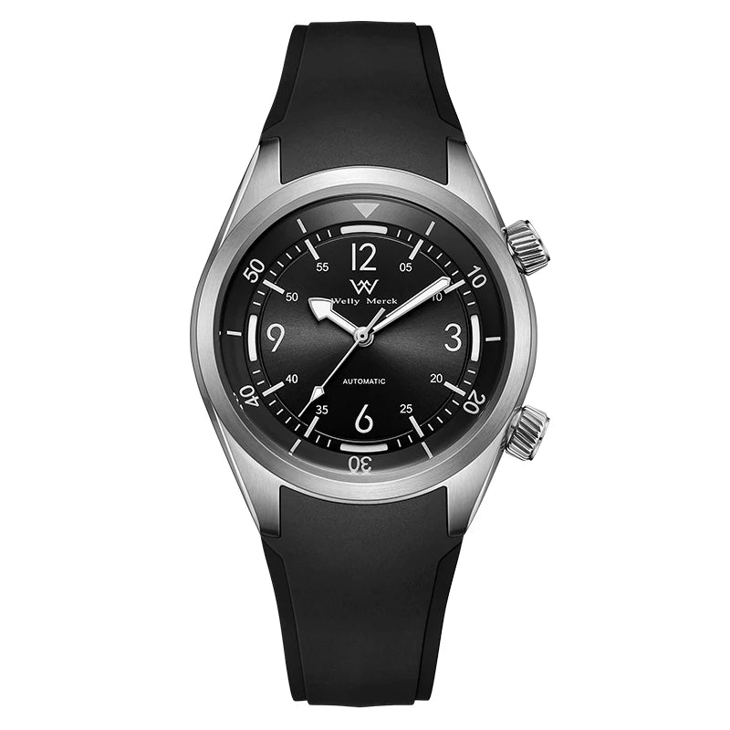 WM Watch Automatic Mechanical Watches Water Resistant Classic Casual Business Man Watch Welly Merck WM089M