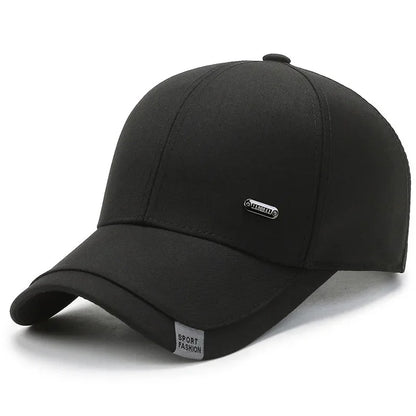 Férfi baseball sapka, kemény tetejű, tavaszi-őszi, nagy fejkerületű, pamut sapka, napvédő, apás sapka, állítható pánttal, horgászsapka