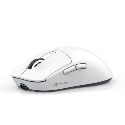 Attack Shark X3/X3 Pro Wireless Gaming Mouse, 26K DPI PixArt PAW3395, Tri-Mode Bluetooth 5.2/2.4G/Wired, 49g Ultralight Gaming Mouse for PC