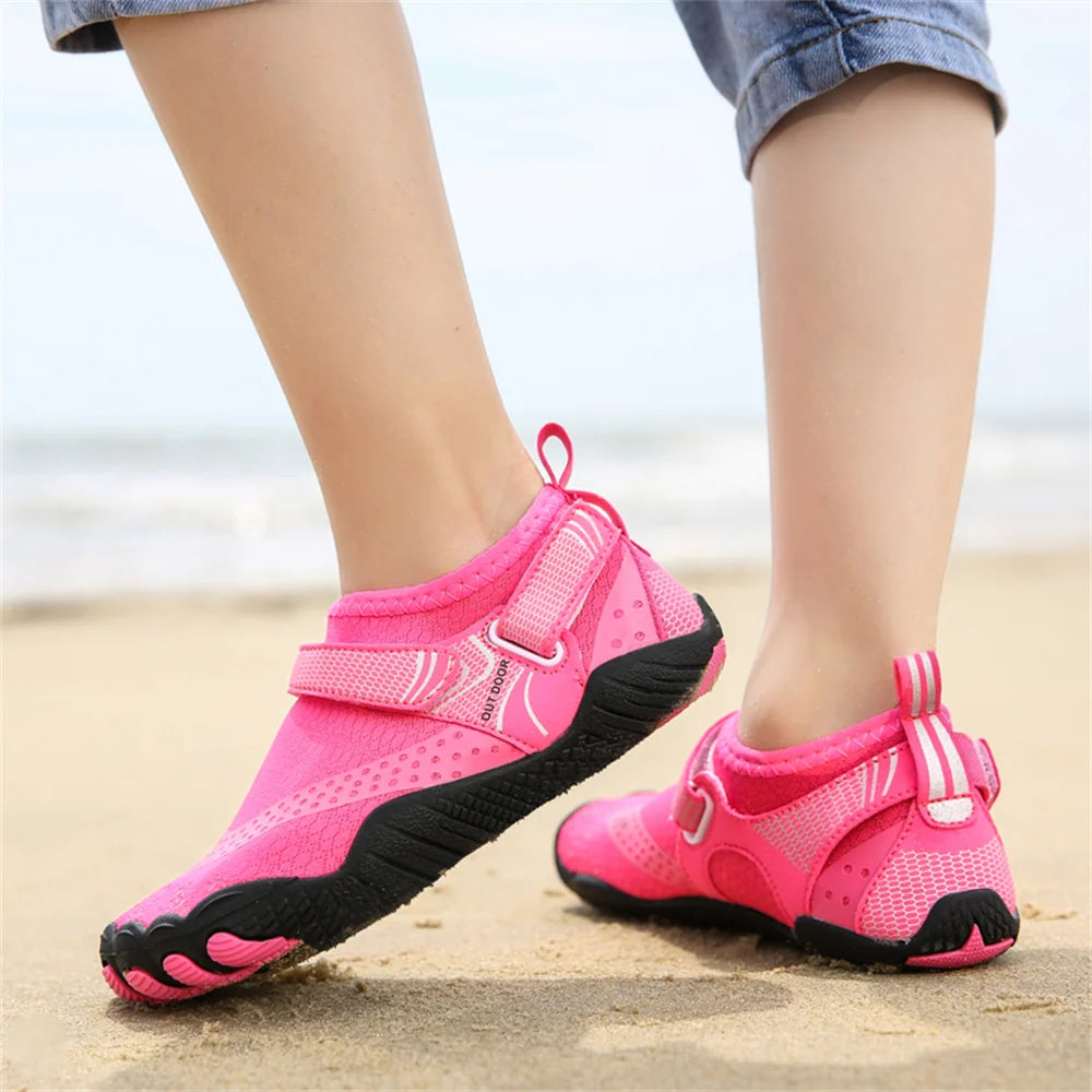 Kids Aqua Shoes Summer Beach Five Fingers Barefoot Water Shoes Swimming Lightweightl Non-slip Seaside River Children Sneakers