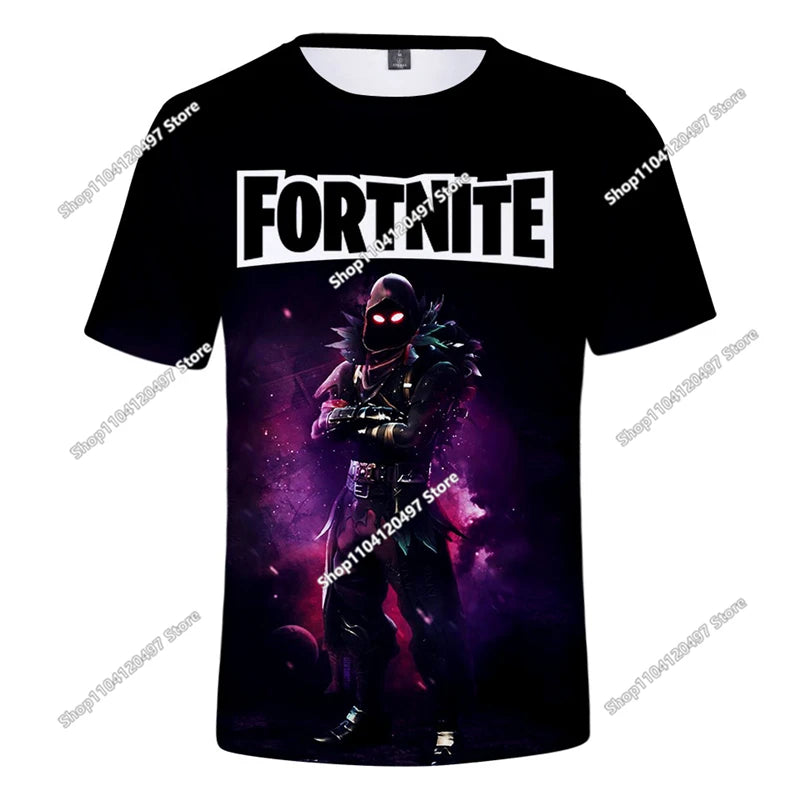 Fortnite T-Shirt Men Shoot Game Battle Hero T-shirt Victory Royale Clothing Young Children T-shirts for Boys Girls Ages 2-14