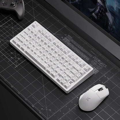 Teclado Gaming MCHOSE Jet 75 com Interruptores Magnéticos Hall Effect, Hot-Swappable, RGB Personalizado, Snap Tap, Latência de 0.1ms e Taxa de Polling de 8kHz