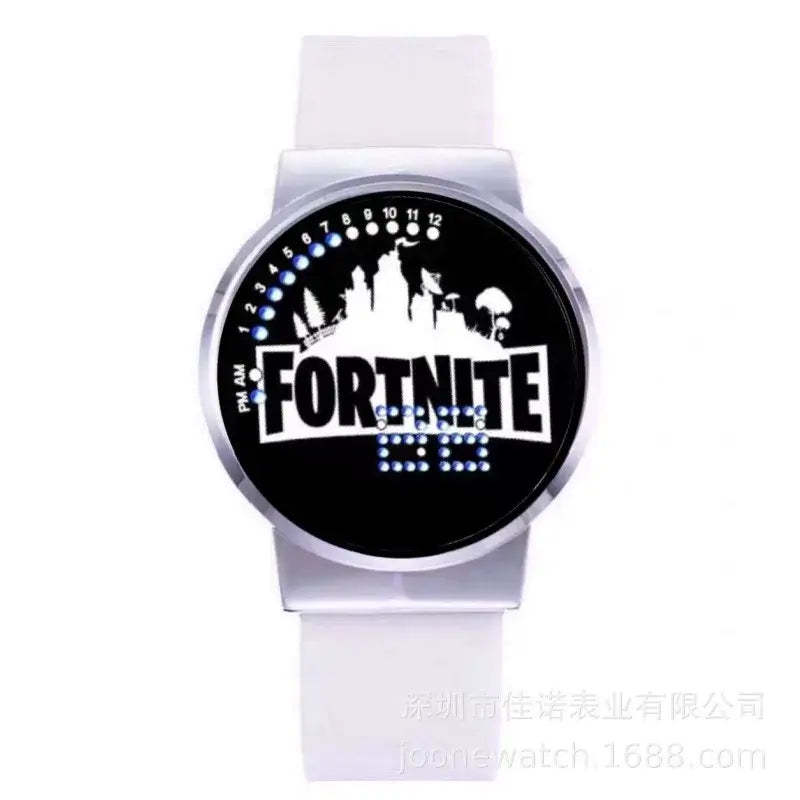 Orologio Fortnite Cute Fashion Cartoon personalizzato Kawaii Touch con luce notturna LED, orologio elettronico per studenti, regalo per amici