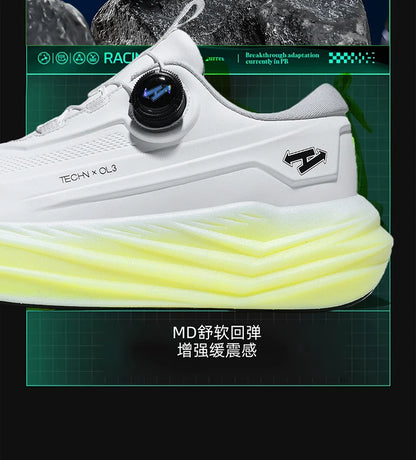 Men's High Platform Running Shoes | Breathable Mesh Athletic Sneakers | Rotating Buckle Quick Wear Casual Walking Shoes