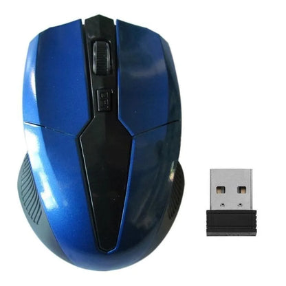 Rato sem fios 2.4Ghz 1200DPI, rato gaming ótico ajustável sem fios, para casa, escritório, jogos, PC, computador e portátil