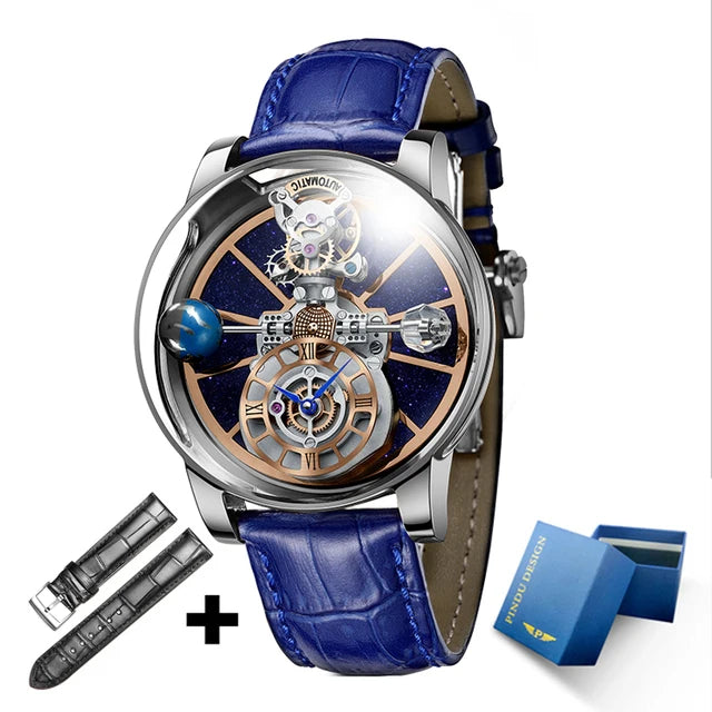 PINDU Upgraded Version Pindu Russian Roulette Celestial Series Quartz Watch Men's Astronomical Casino Las Vegas Men's Watch