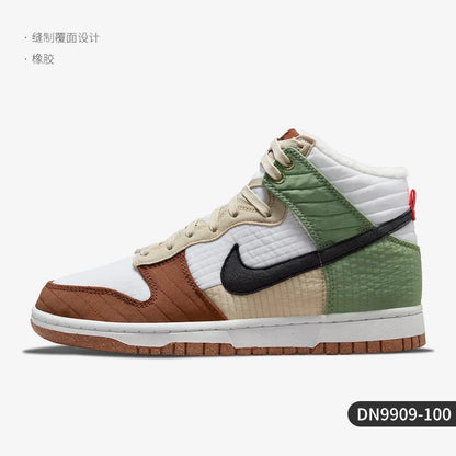 Nike genuínos DUNK HIGH LX NEXT Ténis unissexo com forro em velo DN9909-100