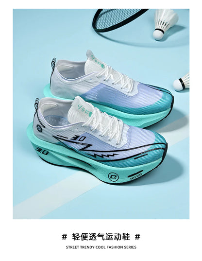 Air Running Shoes Men Sports Marathon Carbon Plate Breathable Lightweight Women Comfortable Athletic Leisure Sneakers Soft Sole